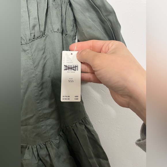 Anthropologie Off-The-Shoulder Linen Mini Dress - Picture 6 of 6